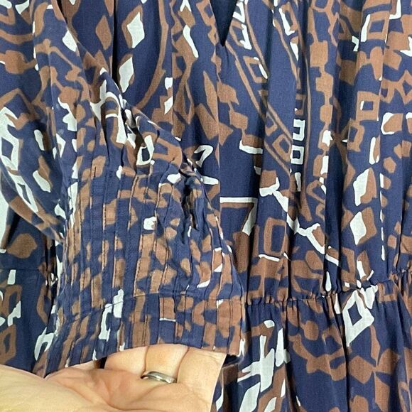 Anthropologie | Vanessa Virginia Women's Cold Shoulder Dress Size 2 100% Cotton - Picture 4 of 12